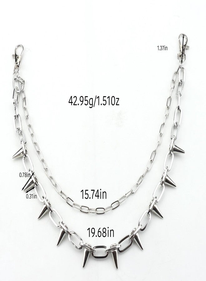 Ymcafmo Ymacfmo Punk Hip Hop Pants Chain with Butterfly Lock Charm, Edgy Rock Style Waist Jewelry for Men & Women, Trendy Jeans Accessory - Image 2